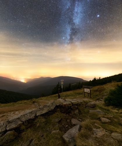 Night under Kralicky Sněžník