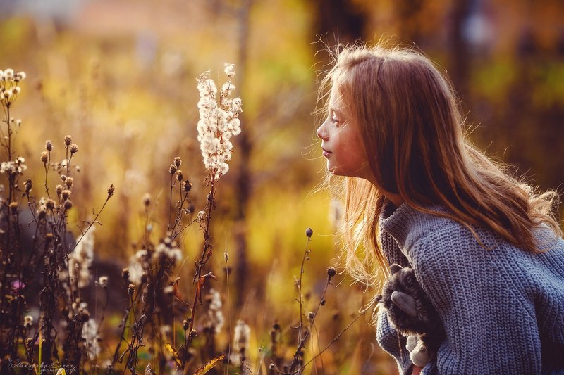портрет, девочка, ребенок, прогулка Воздушные создания фото превью