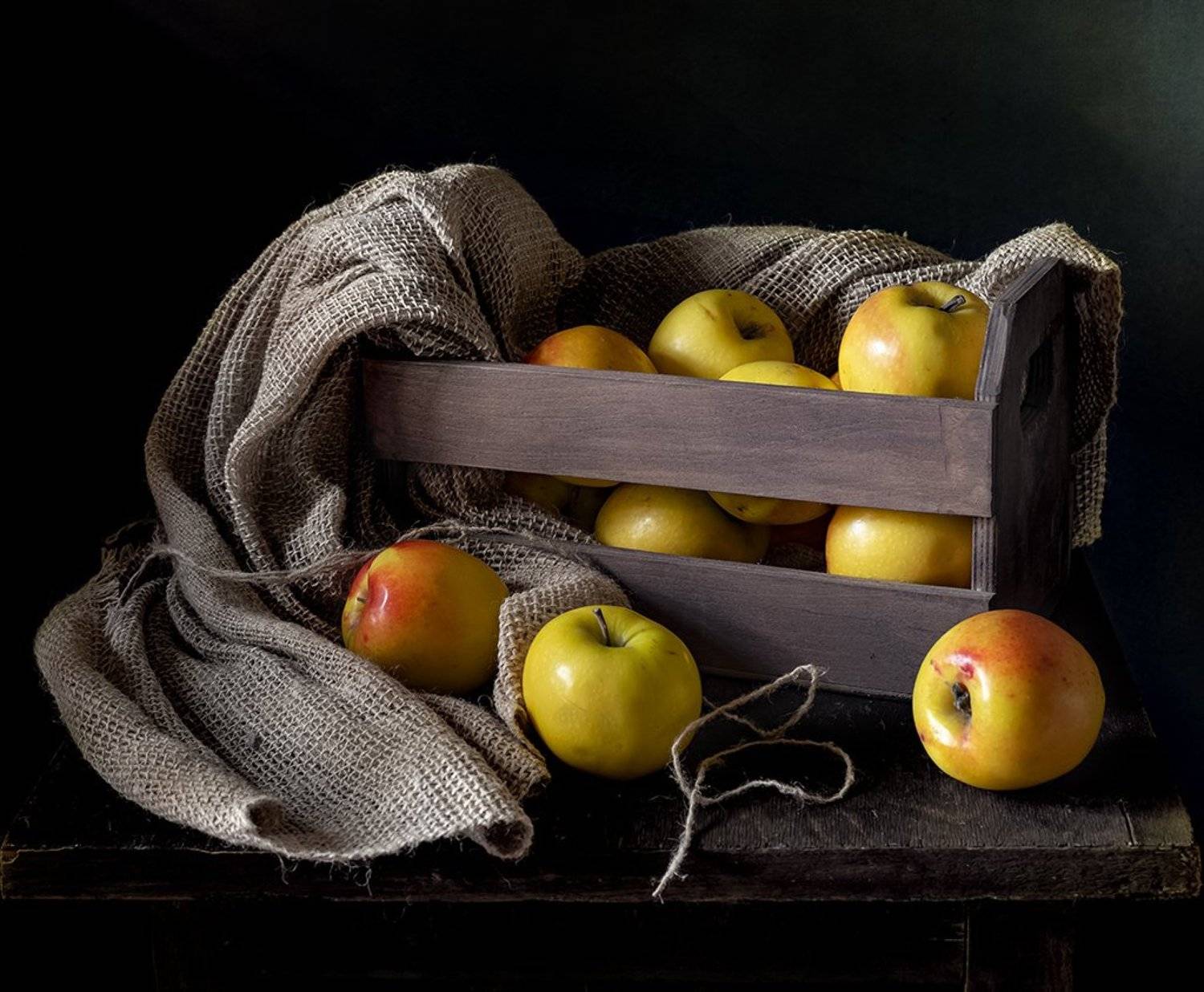 натюрморт, фрукты, яблоки, Оля