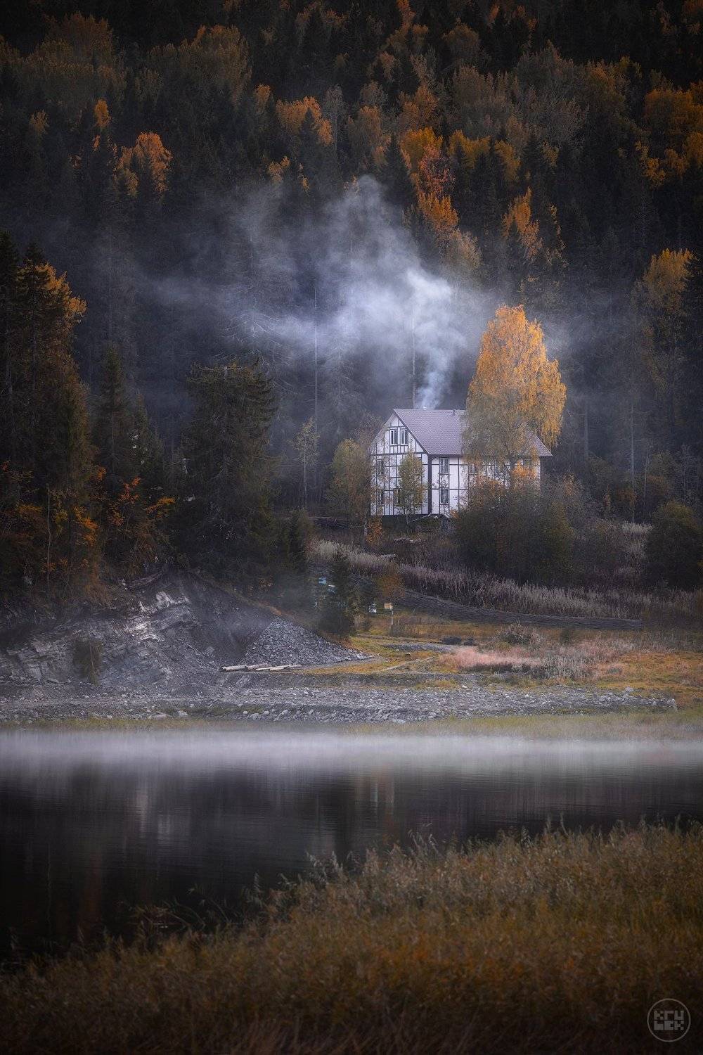 карелия, осень, ладога, туман, KrubeK