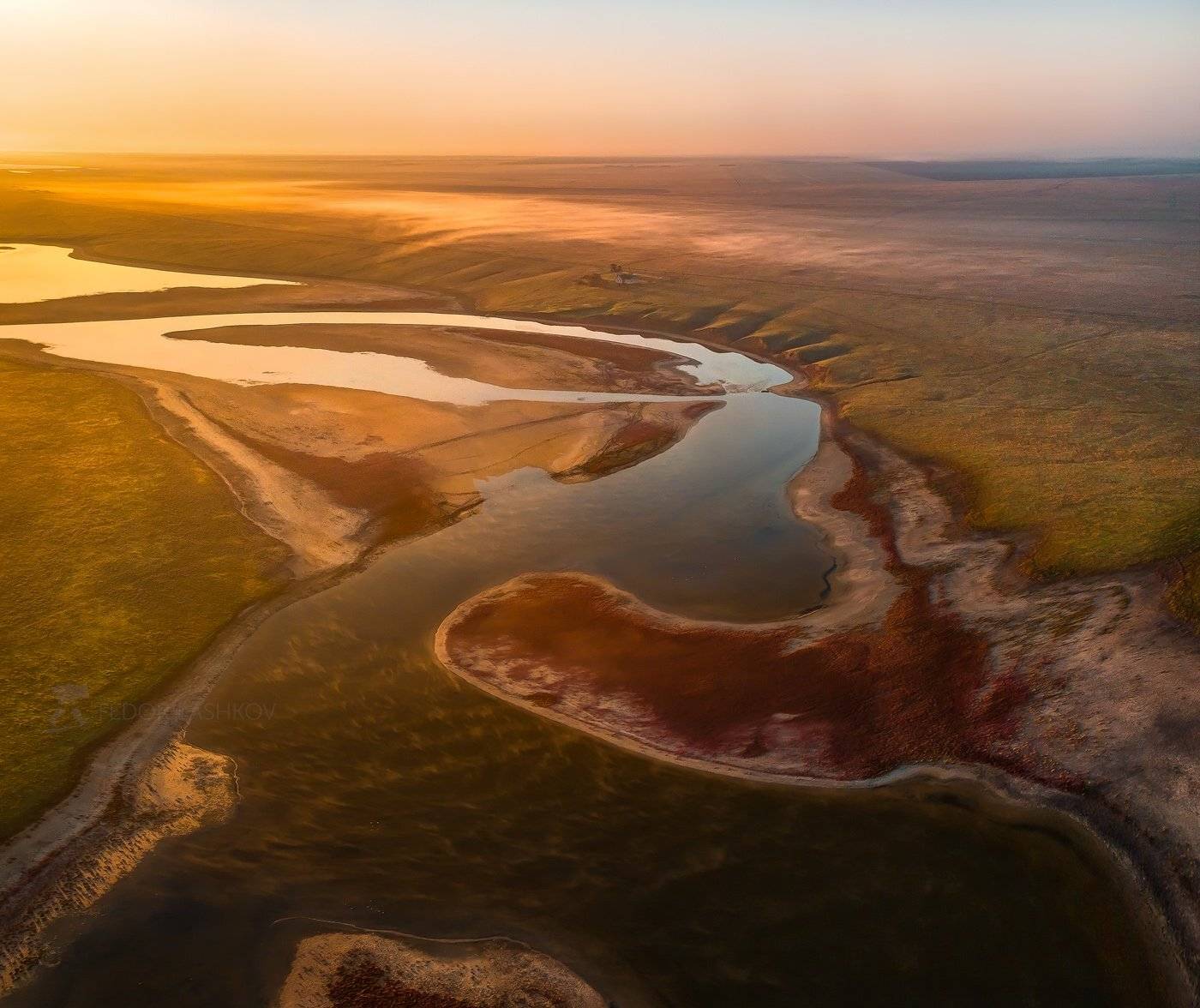 ставропольский край, ставрополье, маныч-гудило, маныч, осень, остров, рассвет, река, дунда, берег, туман, заказник,, Лашков Фёдор