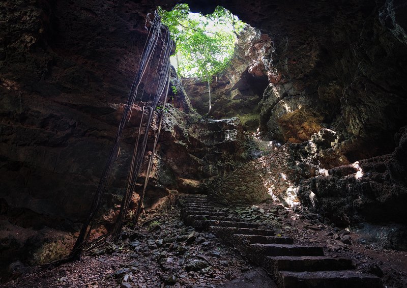 mexico, caves, stone, landscape, cancun, Loltun Caves in Mexico фото превью