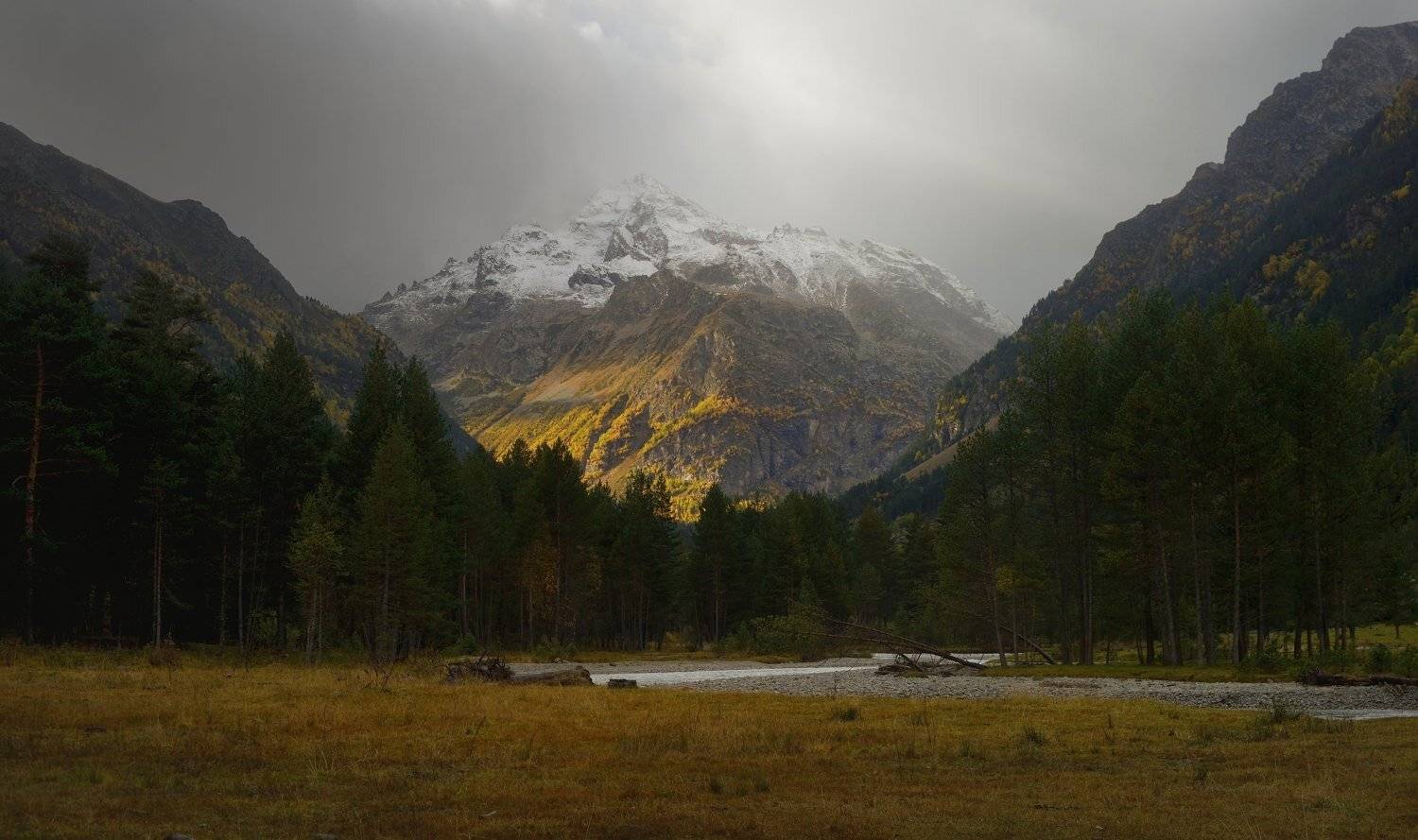 горы кавказ осень рассвет узункол, Александр Жарников