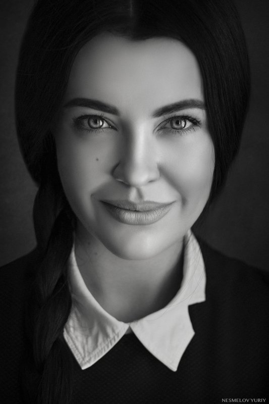 girl, portrait, art, девушка, портрет, черно-белое, blackandwhite  фото превью