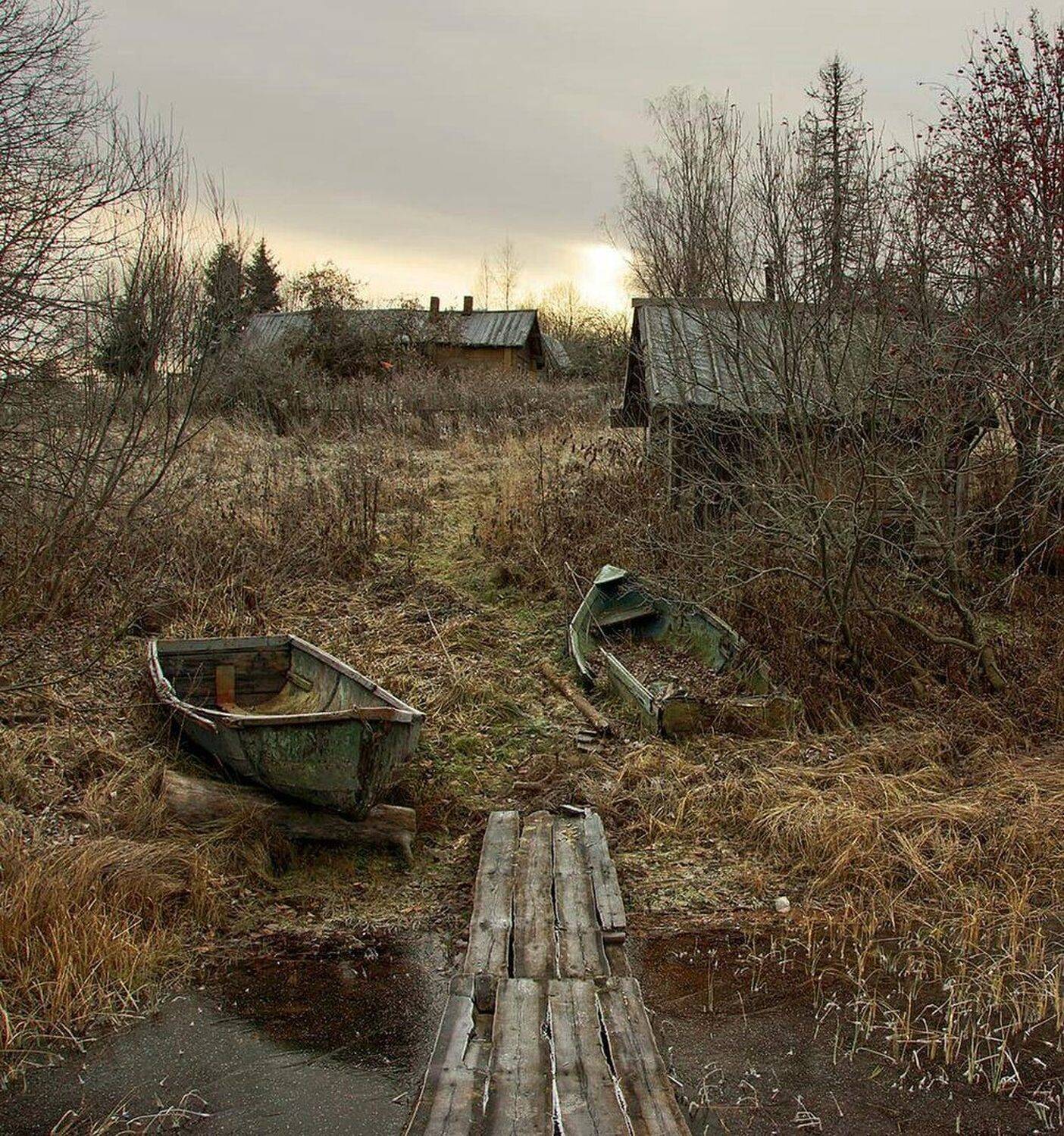 деревня, осень, Петр Косых