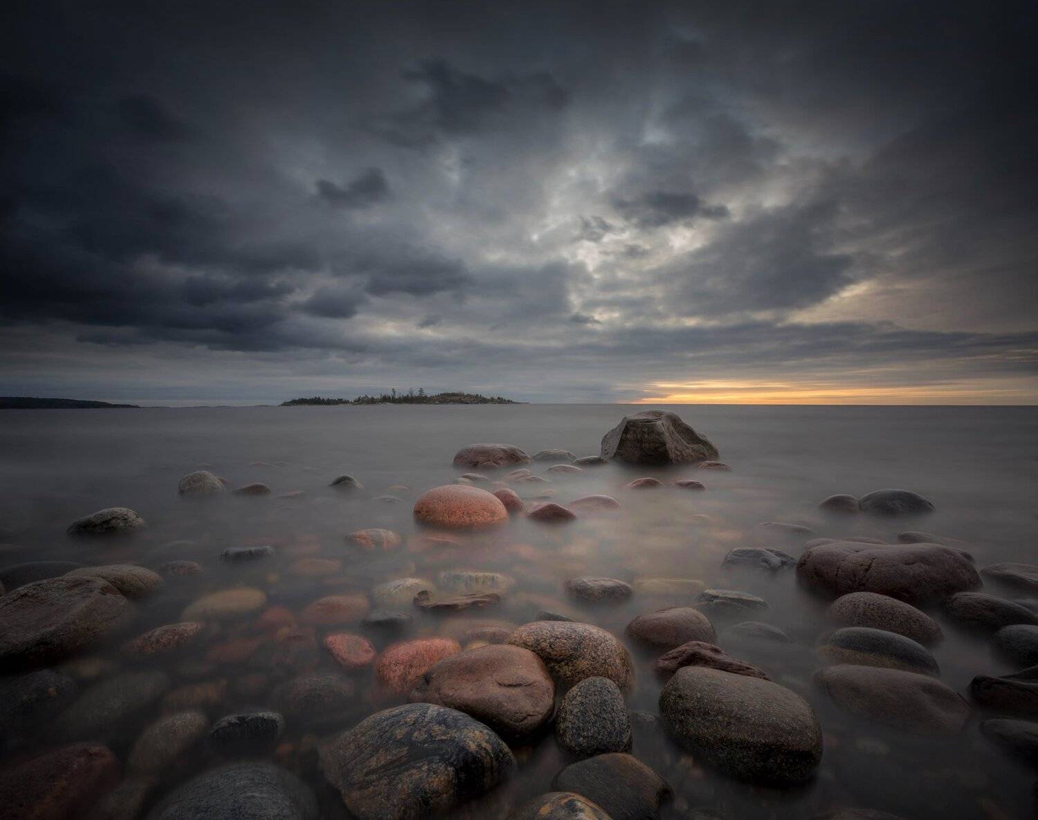 ладога, осень, шхеры, рассвет ,карелия, Павел Ващенков