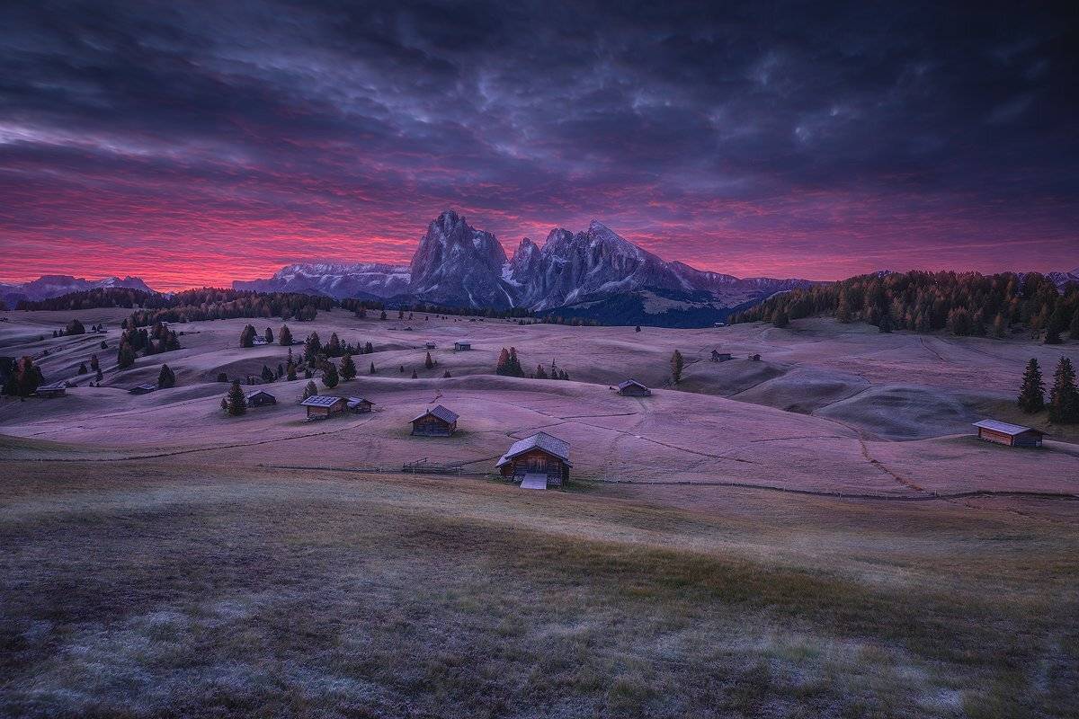 santa maddalena italy dolomiti dolomites landscape moon, Roberto Pavic