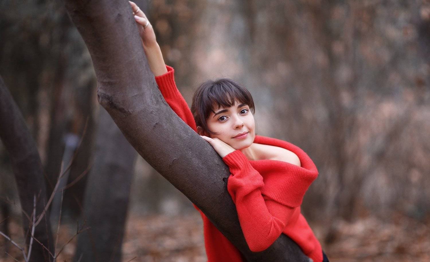 Осень, парк, девушка, дневной свет, нежность, пластичность , мечты., Оксана Ведмеденко
