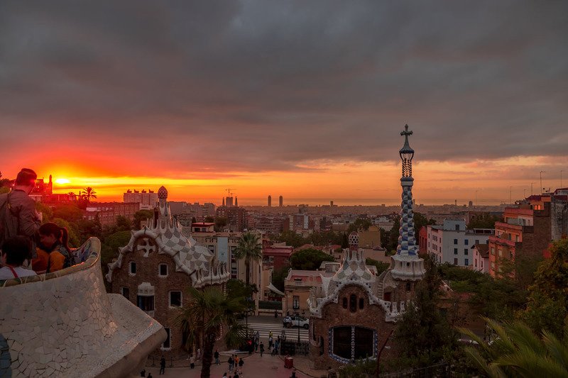 sunrise over Barcelona фото превью