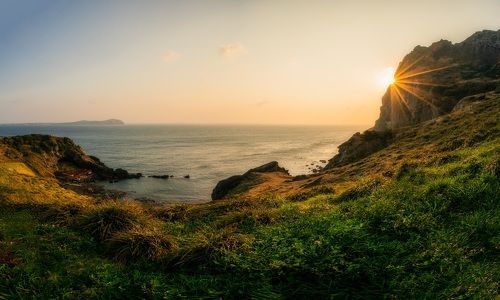 The first light at Mt. Sunrise, Jeju Island.