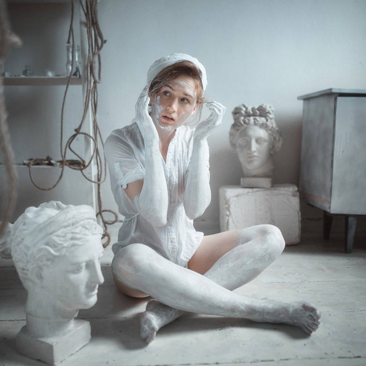 Девушка, портрет, модель, взгляд, красота, арт, позирование, Васильев Андрей