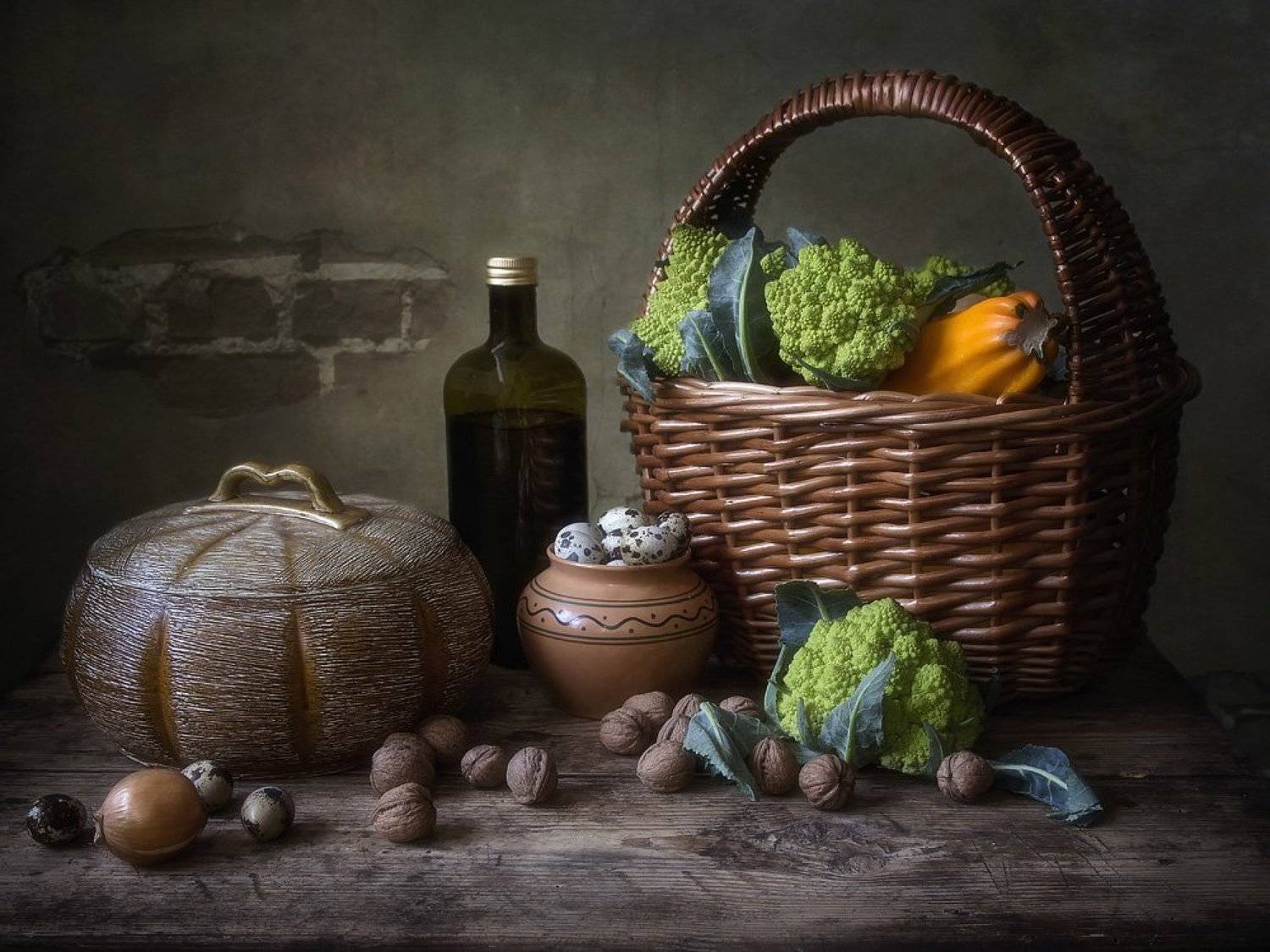 натюрморт, винтажный, ретро, деревенский, овощи, осень, Ирина Приходько