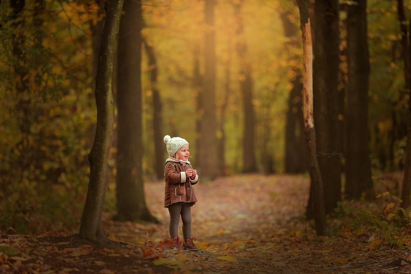 осень, детство, детская фотосессия, детский фотограф киев Бусинка Мила фото превью