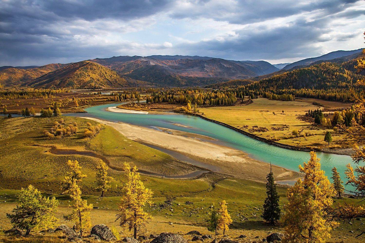 алтай. осень. горы. аргут., Евгений Дроботенко