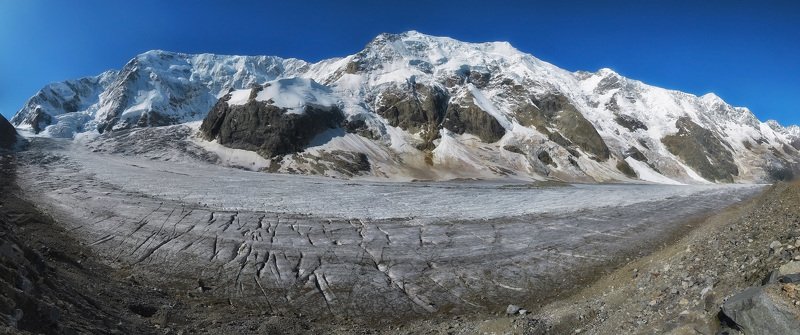 Безенги, горы, Шхара, Гестола, ледник Безенгийская стена фото превью