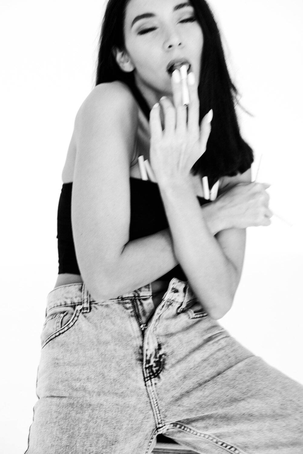 девушка сигарета портрет эмоции чувства , Rezakov Anton