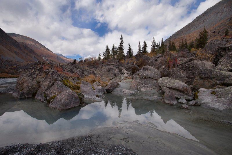 алтай, горный алтай, горы, пейзаж, осень Алтайский пейзаж фото превью