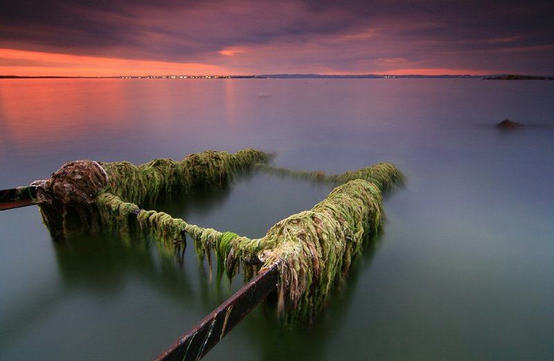 болгария, море, закат Старый Причал фото превью
