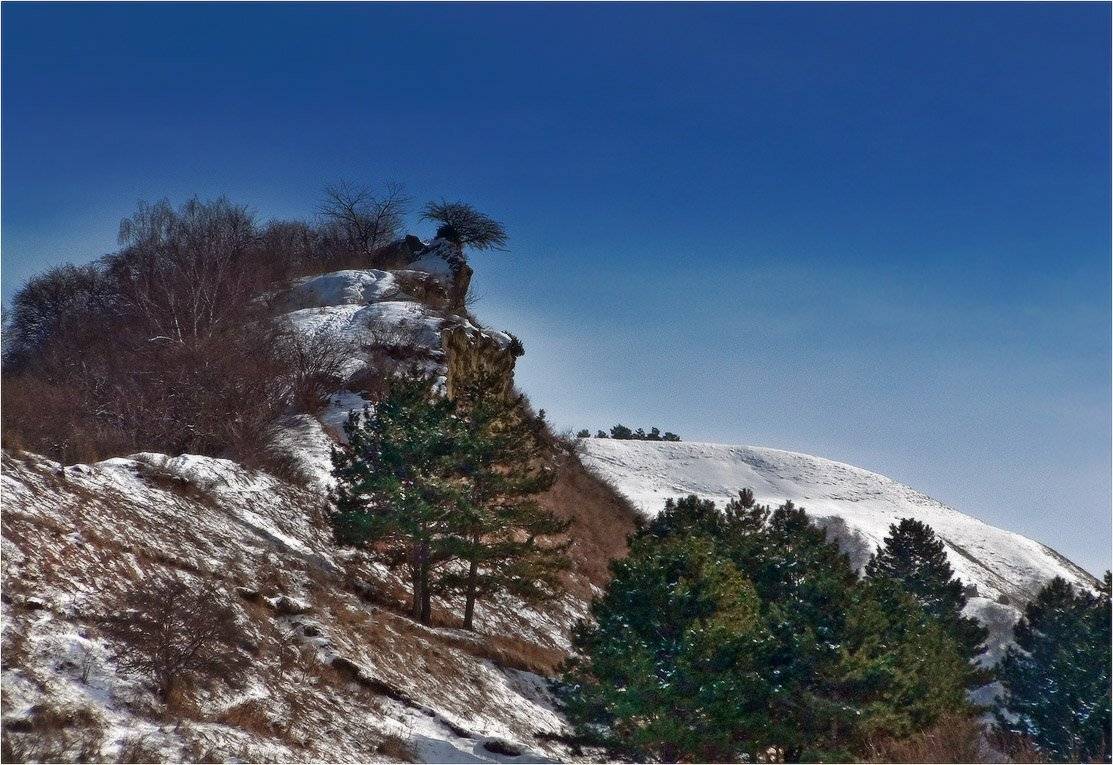 кавказ, горы, зима, КарОл