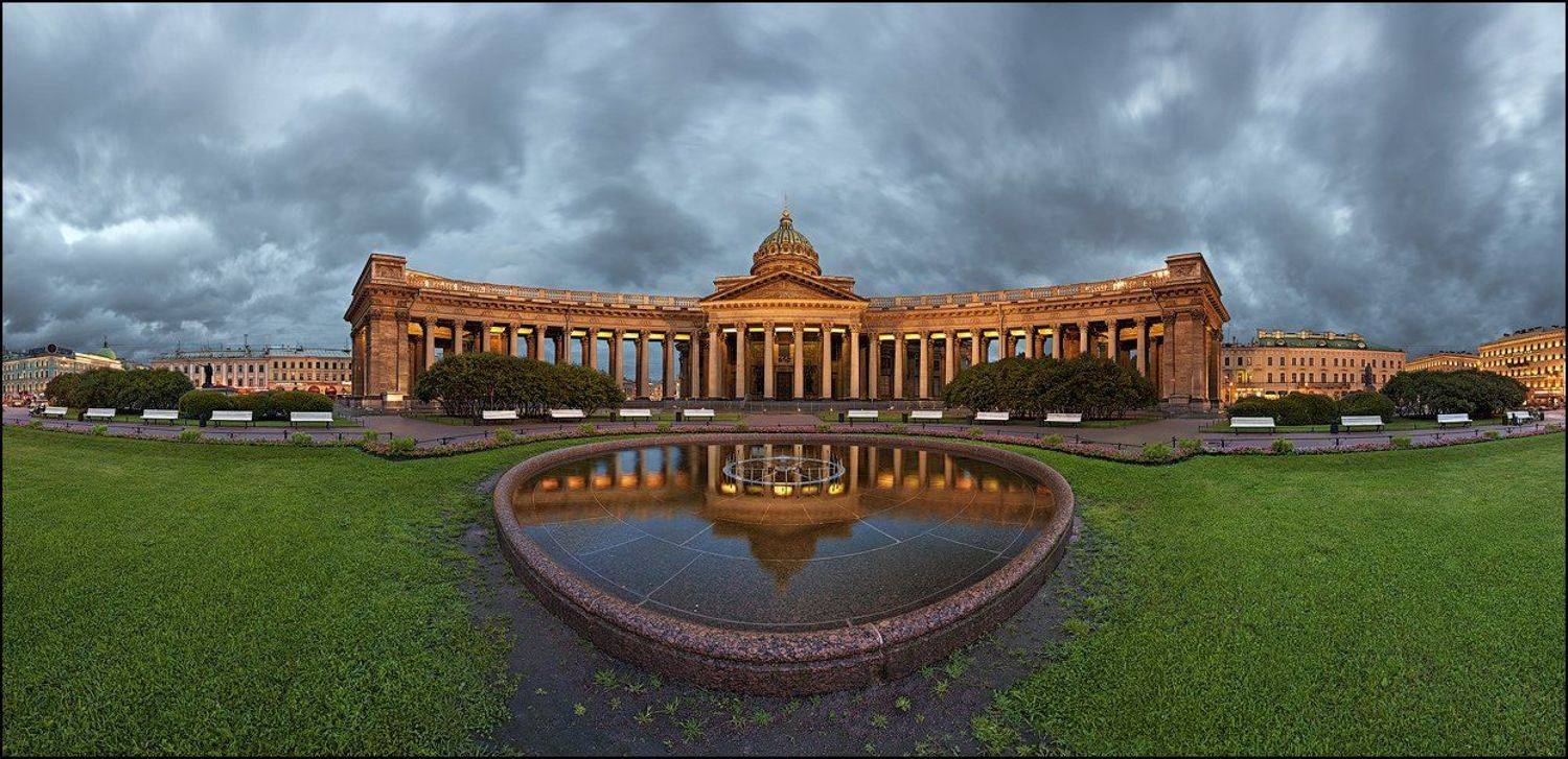 санкт-петербург, казанский, собор, белая, ночь, панорама, EGRA : ЕГРА