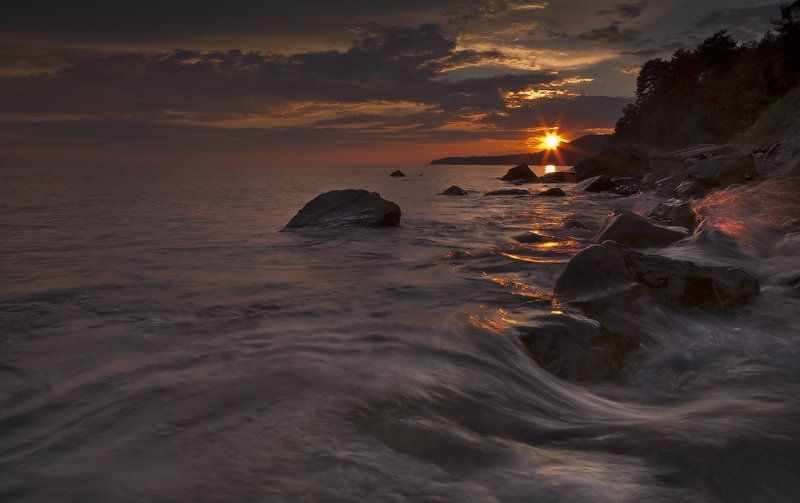 море, закат В краю магнолий ..)) фото превью