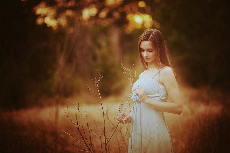 девушка, портрет, ветер, лето, свет, эмоции Летняя.. фото превью