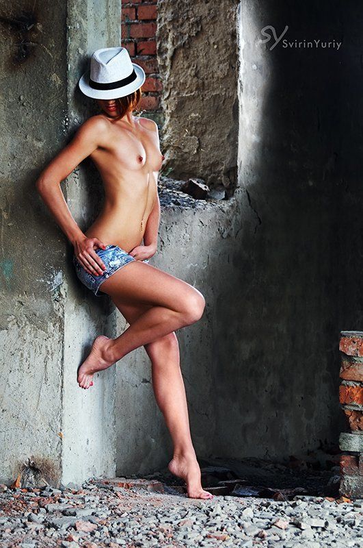 фотосессия, портрет, девушка, заброшенное, здание *** фото превью