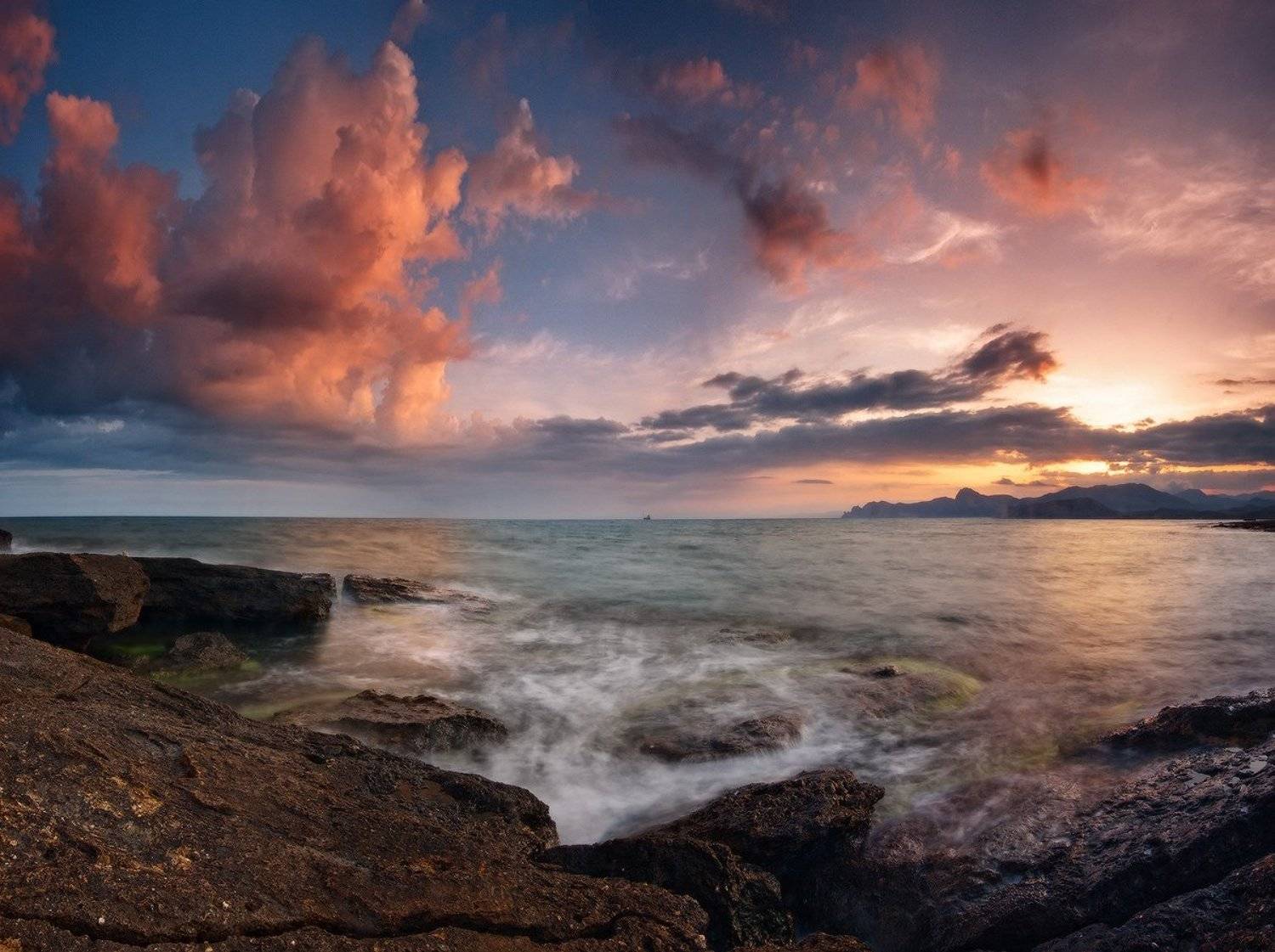 меганом, закат, черное, море, Алексей Угальников