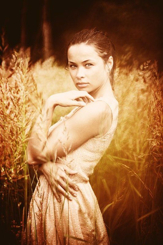 портрет,девушка,поле,лето *** фото превью