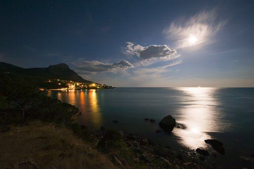 Просто лунные ночи в бухте Ласпи