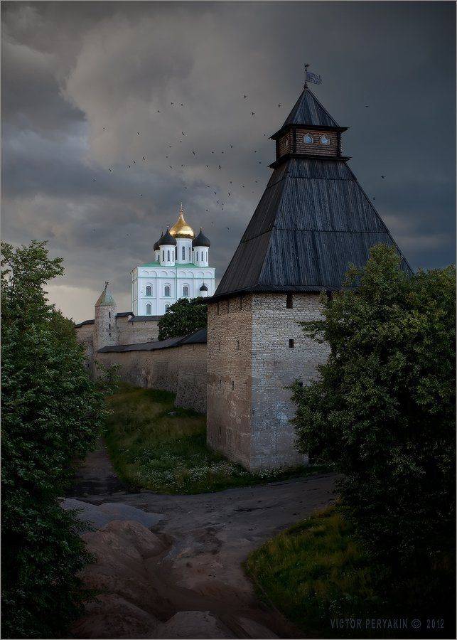 псков, псковский, кремль, кром, башня, старина, путешествия, россия, Виктор Перякин