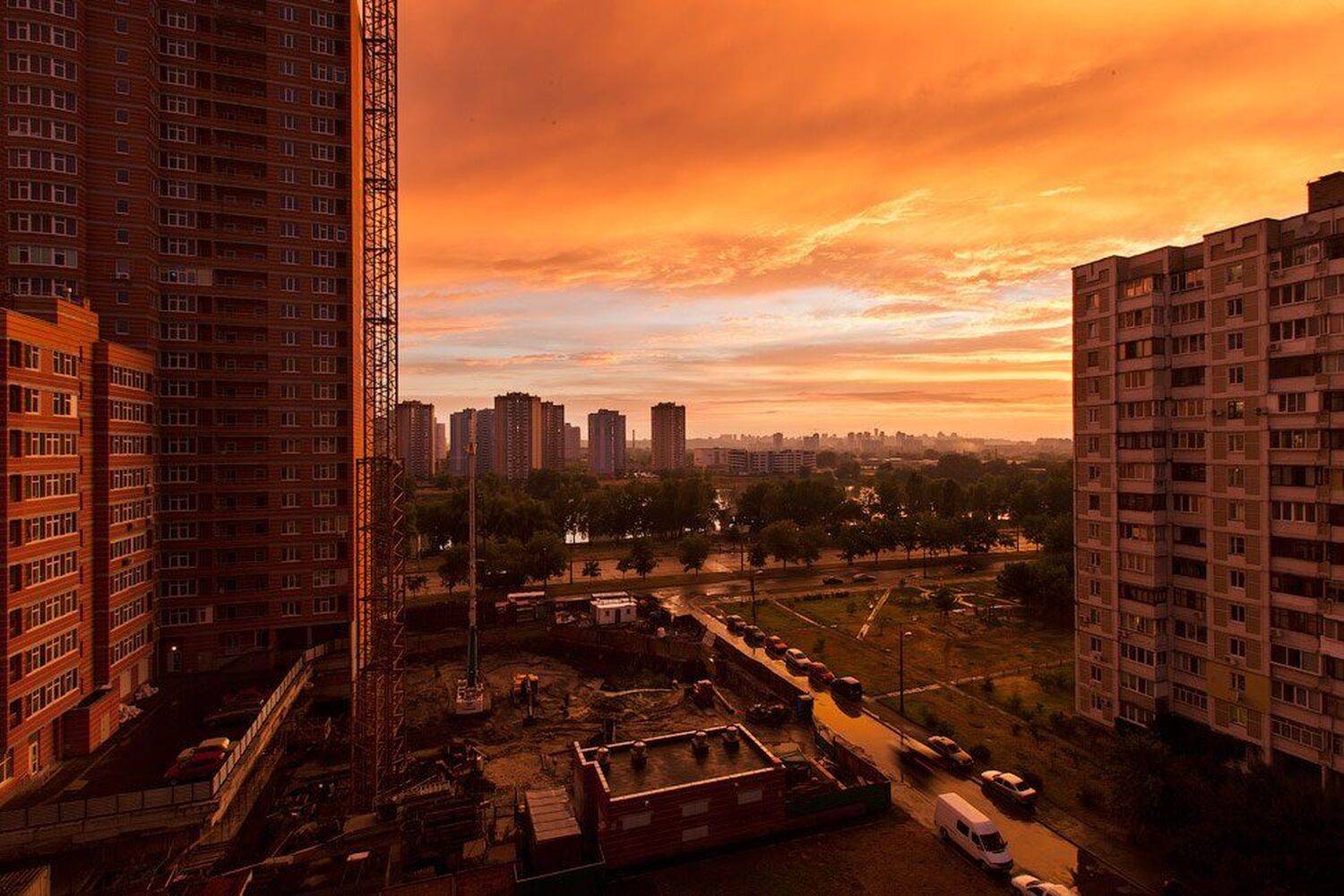 город, закат, киев, апокалипсис, Виталий