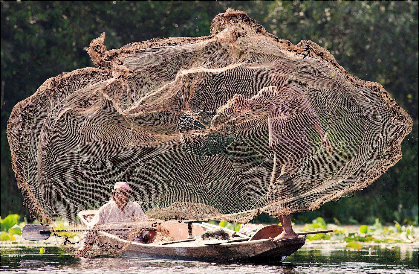индия, кашмир, рыбак, Yury Pustovoy