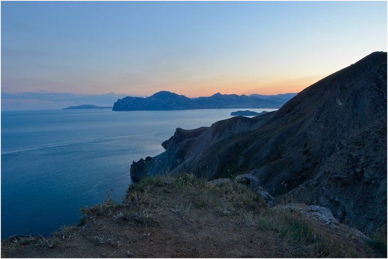 Морской закат фото превью