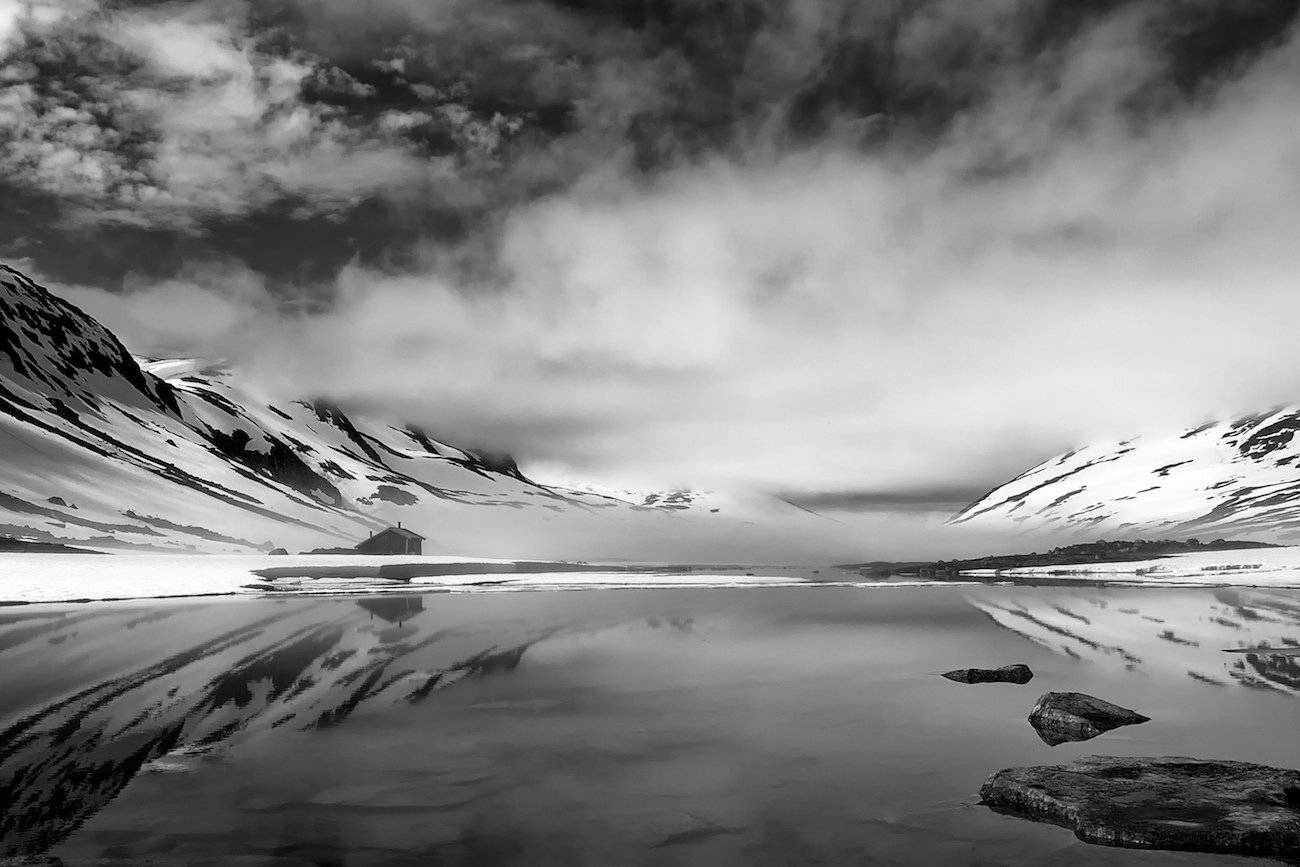 норвегия,июль,горы,озеро,вода,туман,облака., СПИРИДОНОВ НИКОЛАЙ