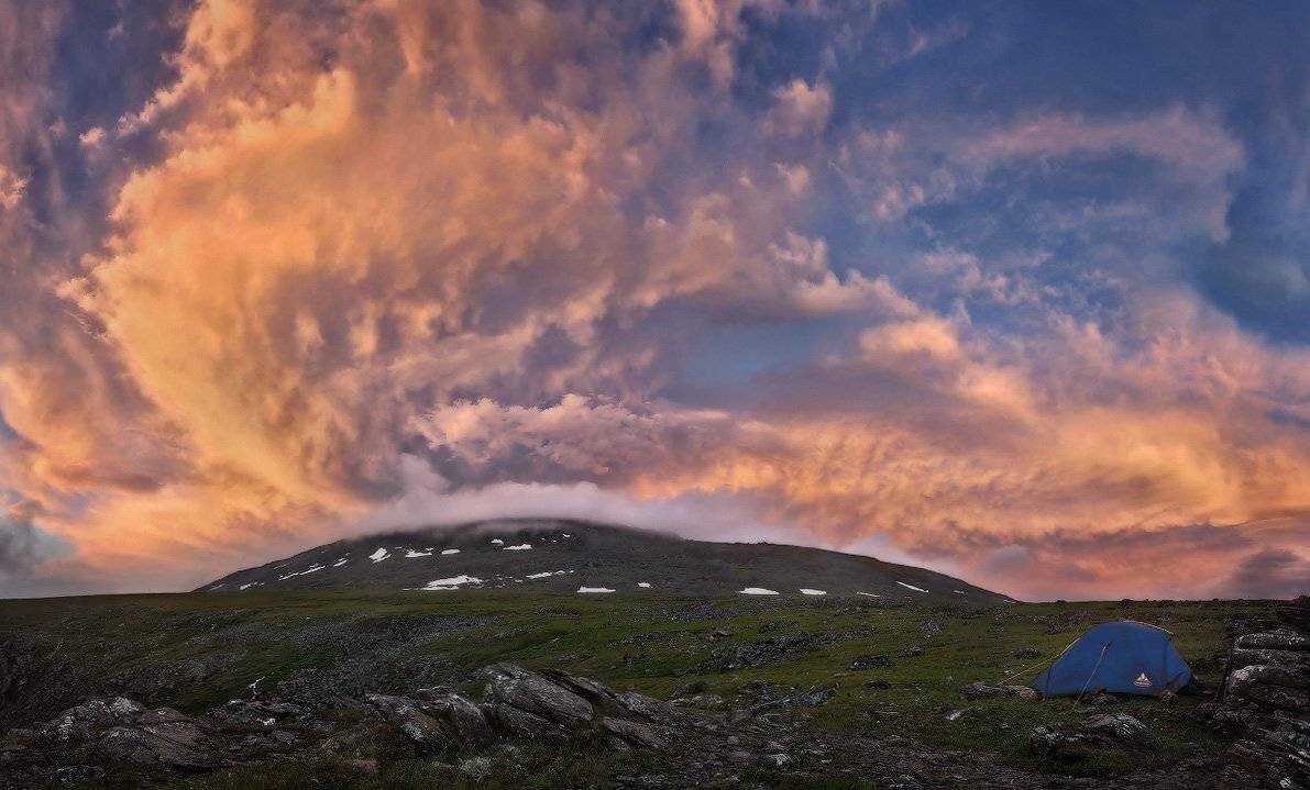 пейзаж, природа, урал, гора, конжаковский камень, утро, рассвет, облака, Сергей Макурин