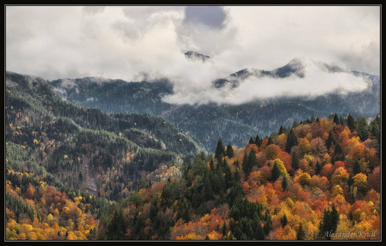 кавказ, кчр, горы, осень, Александр Круль