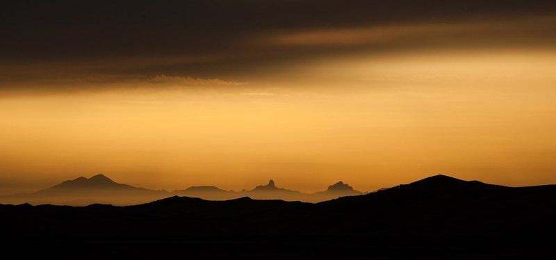 сахара, algerie Оранжевое небо фото превью