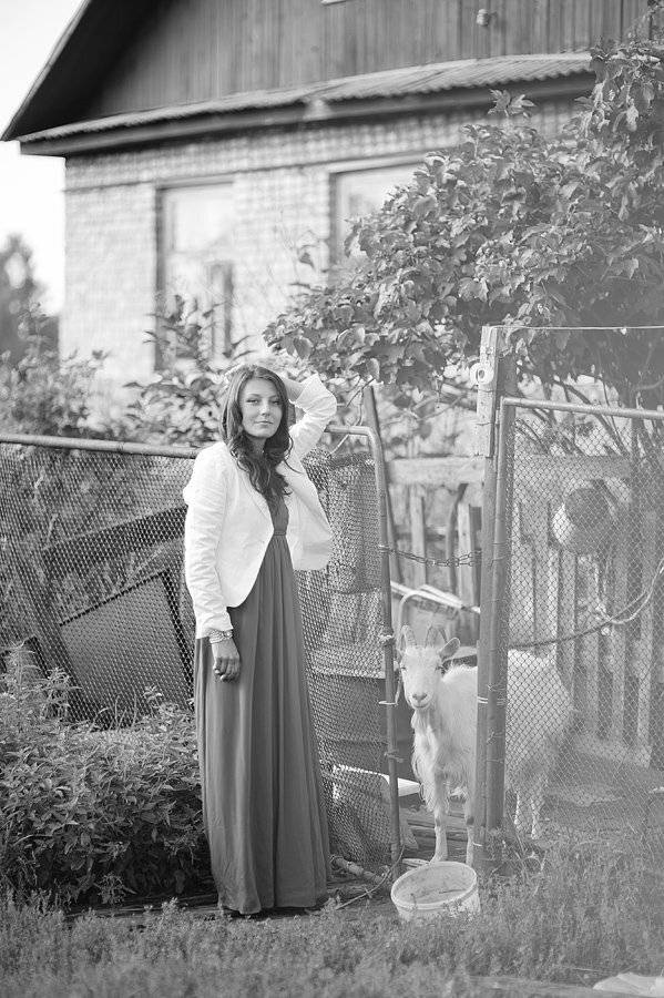 девушка, модель, портрет, коза, козочки, Григорий Пиль