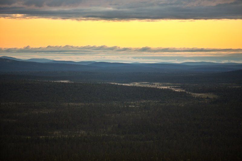 кольский, полуостров, лето, ночь Распогоживалось... фото превью