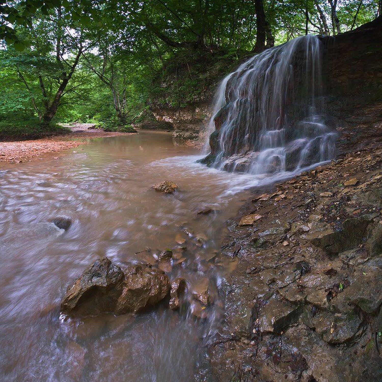 кизинка, водопад, лето, Николай Мысливцев