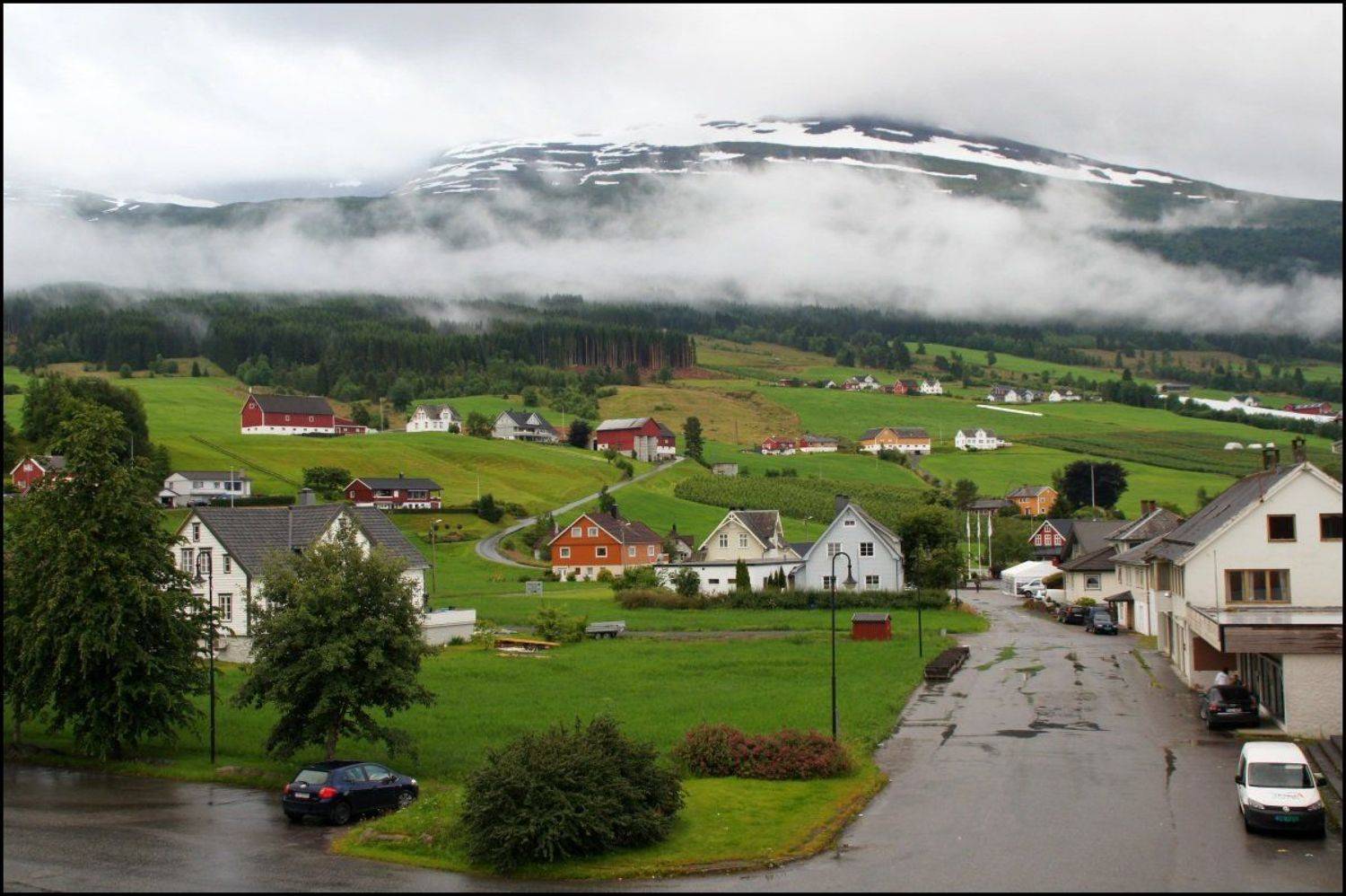 иннвик, норвегия, дождь, вечер, туман, Олег Потехин