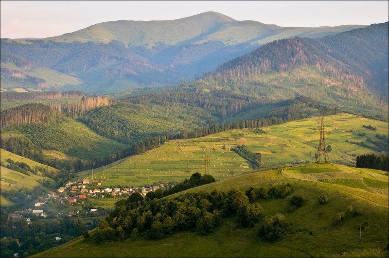 карпаты, вечер Вечер над Карпатами фото превью