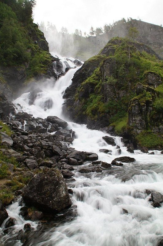 водопад, лотефосс, норвегия Водопад Лотефосс фото превью