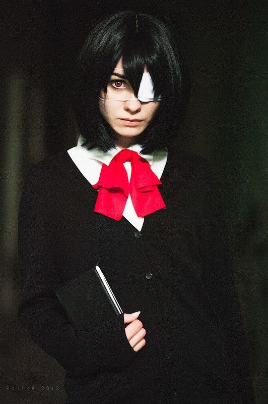 mei, misaki, another, cosplay, anime, косплей, аниме, красные, глаза, готика Mei Misaki@Another фото превью