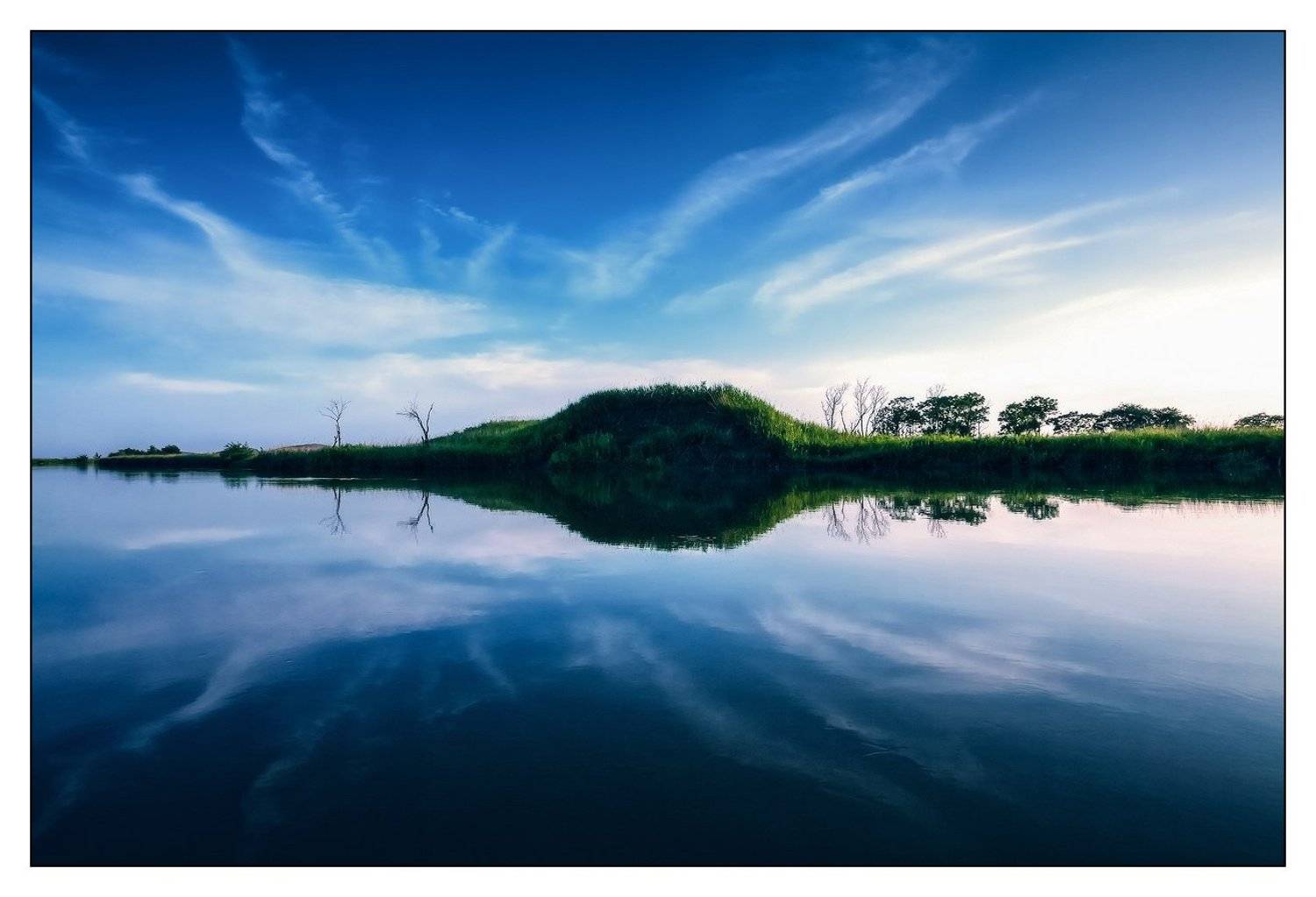 ортажение, река, небо, Андрей Кровлин