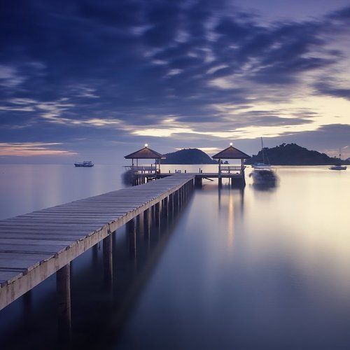 Pier at twilight