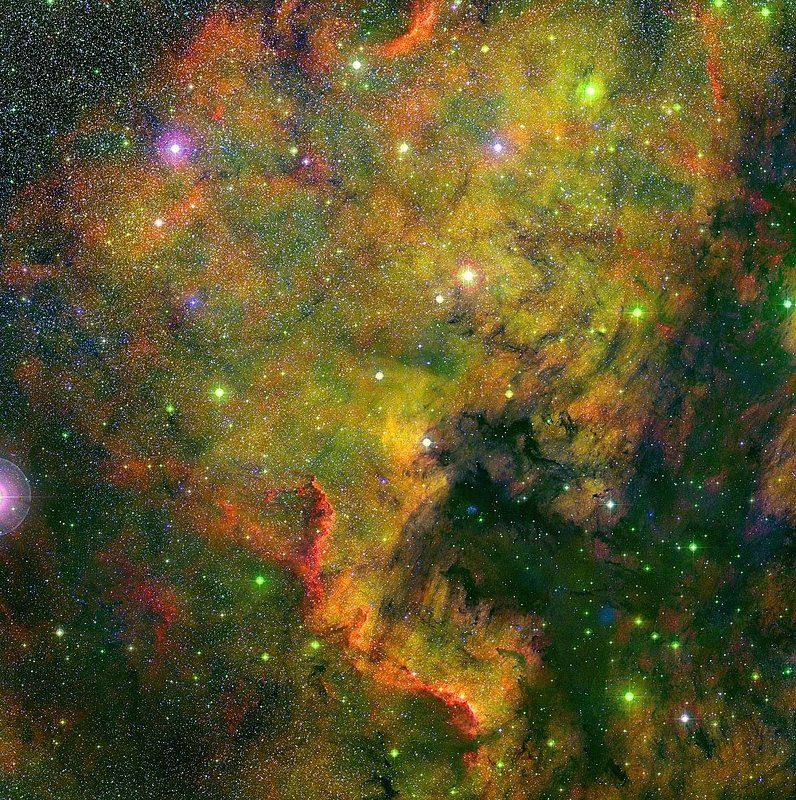 америка, небо, звёзды, туманность, астрономия Туманность Северная Америка фото превью