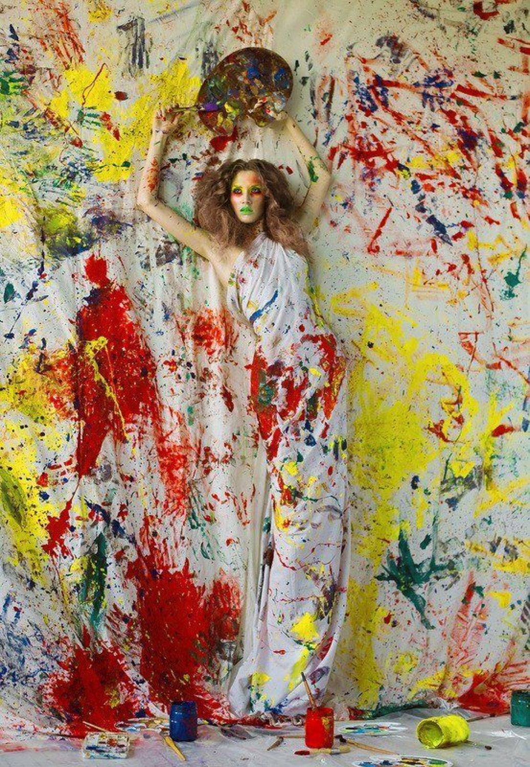 портрет, краски, публикация, модель, ткань, Masha Ferre