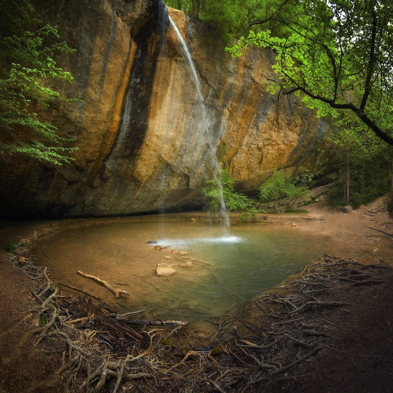 крым, природа, весна, горы, водопад, Алексей Никонов